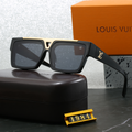 Louis vuitton Geometric Triangle Detail Oversized Square Sunglasses (Model 1984) Square