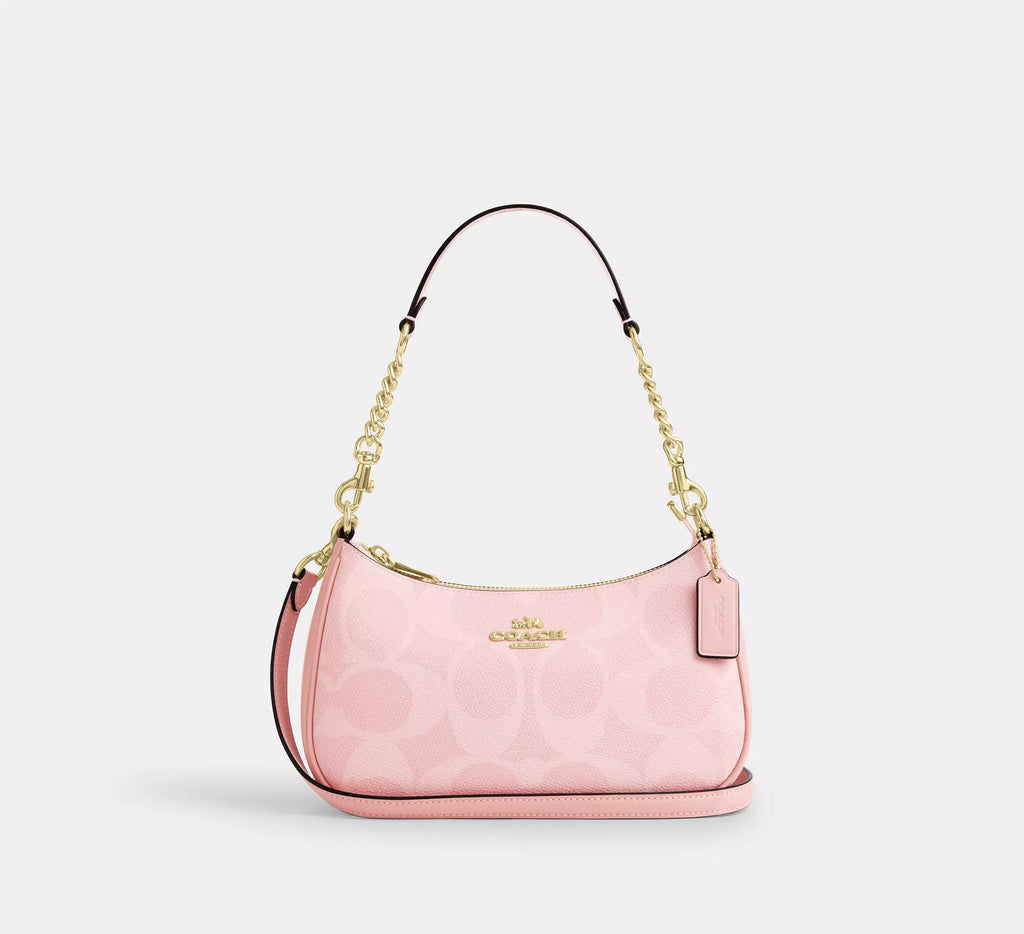 Coach Teri Shoulder Bag - White & Pink